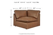 Emilia Caramel 5-Piece Sectional and Ottoman -  Ashley - DMV Furniture