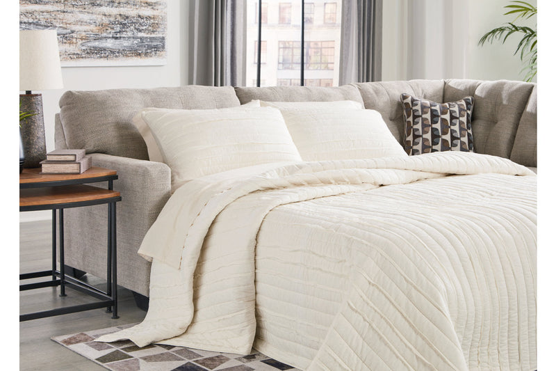 Mahoney Pebble 2-Piece Sleeper Sectional with Chaise -  Ashley - DMV Furniture