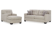 Mahoney Pebble Sofa and Chaise -  Ashley - DMV Furniture
