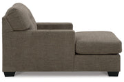 Mahoney Chocolate Sofa and Chaise -  Ashley - DMV Furniture