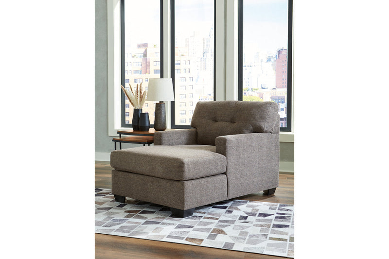 Mahoney Chocolate Sofa and Chaise -  Ashley - DMV Furniture
