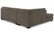 Mahoney Chocolate 2-Piece Sleeper Sectional with Chaise -  Ashley - DMV Furniture