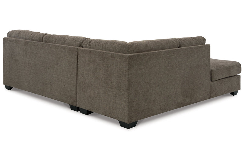 Mahoney Chocolate 2-Piece Sleeper Sectional with Chaise -  Ashley - DMV Furniture