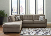 Mahoney Chocolate 2-Piece LAF Chaise Sectional -  Ashley - DMV Furniture