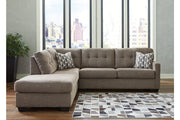 Mahoney Chocolate 2-Piece Sleeper Sectional with Chaise -  Ashley - DMV Furniture