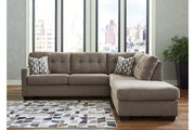 Mahoney Chocolate 2-Piece Sleeper Sectional with Chaise -  Ashley - DMV Furniture