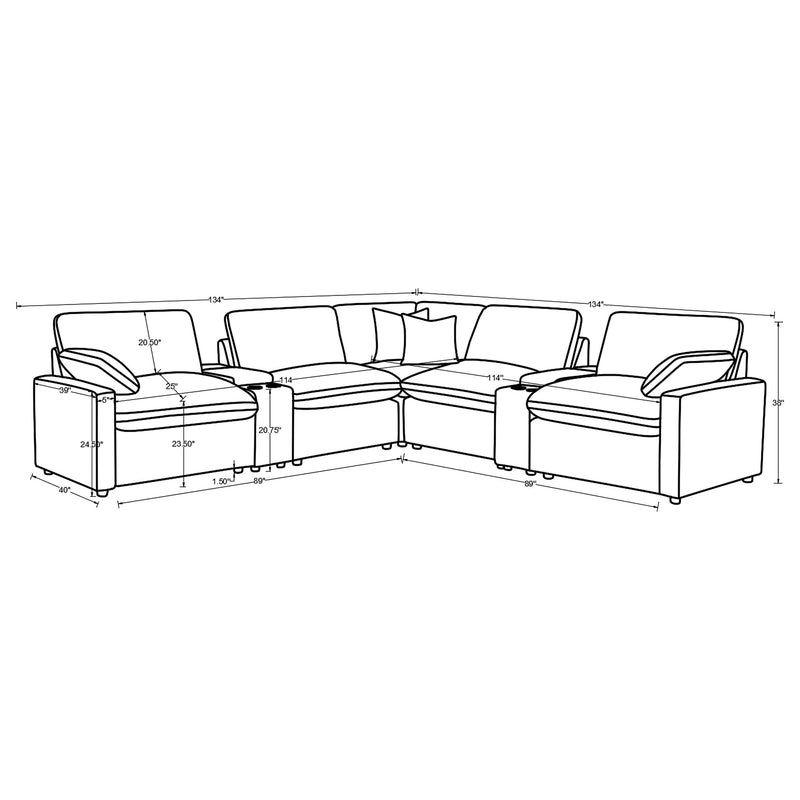Collins Modular Power Reclining Sectional Sofa