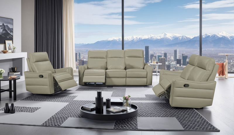 3517 Grey W/ Manual Recliners Set - p14088