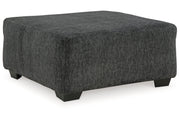 Biddeford Shadow Oversized Swivel Chair and Ottoman -  Ashley - DMV Furniture