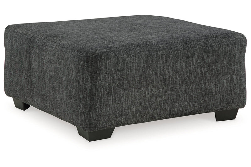 Biddeford Shadow Oversized Swivel Chair and Ottoman -  Ashley - DMV Furniture