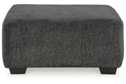 Biddeford Shadow Oversized Swivel Chair and Ottoman -  Ashley - DMV Furniture