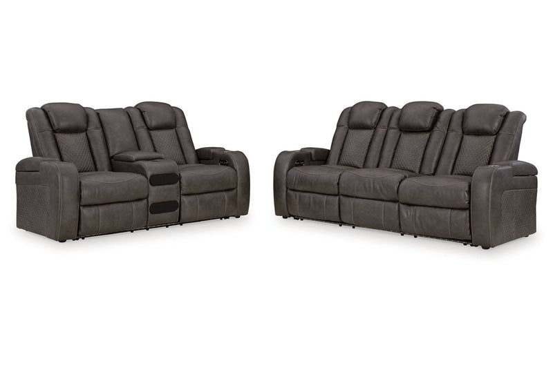 Fyne - Dyme Shadow Power Reclining Living Room Set - DMV FurniturePower Reclining Living Room Set