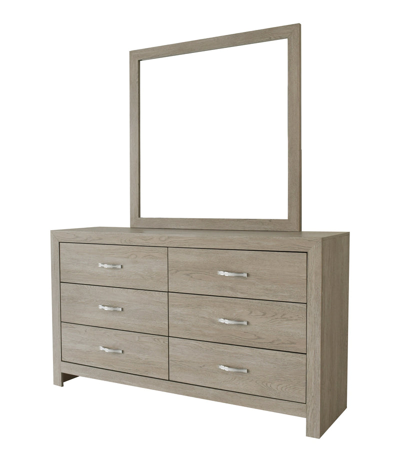 Crown Mark Furniture Jaylen 6 Drawer Dresser in Gray image