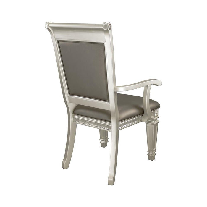 1958A Bevelle Glam Silver Wood Arm Chair (Set Of 2) - 1958A | Homelegance