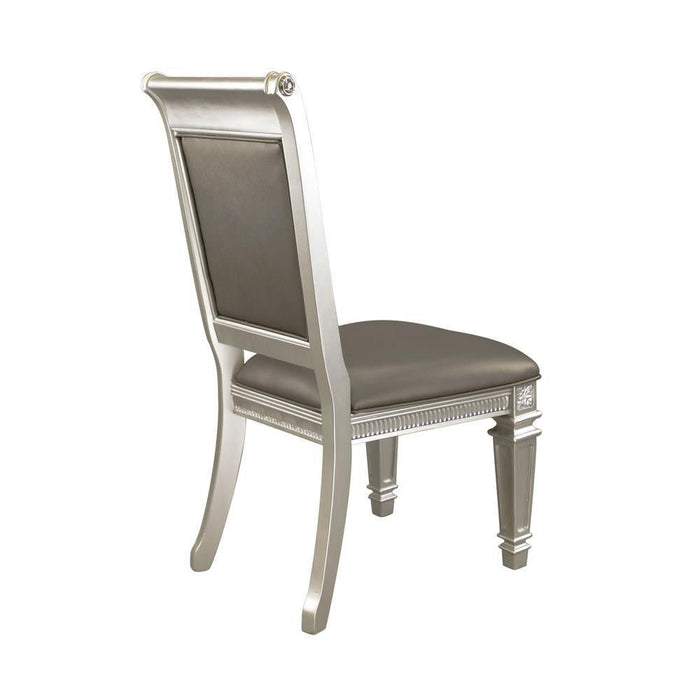 1958S Bevelle Glam Silver Wood Side Chair (Set Of 2) - 1958S | Homelegance