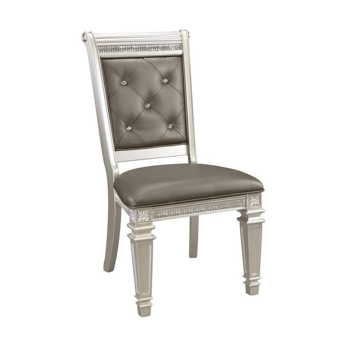 1958S Bevelle Glam Silver Wood Side Chair (Set Of 2) - 1958S | Homelegance