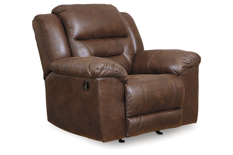 Stoneland Chocolate Reclining Sofa, Loveseat and Recliner -  Ashley - DMV Furniture