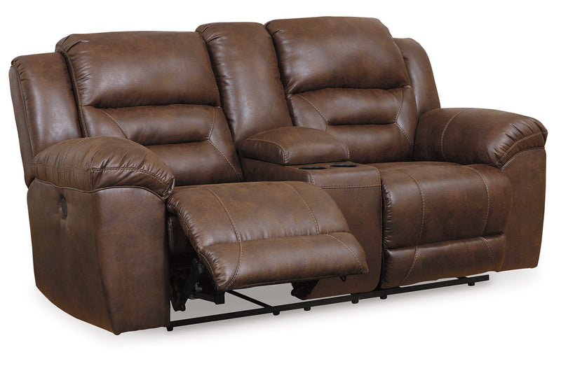 Stoneland Chocolate Power Reclining Sofa and Loveseat -  Ashley - DMV Furniture