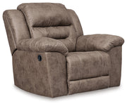 Stoneland Reclining Sofa, Loveseat and Recliner in Fossil from Ashley - DMV Furniture