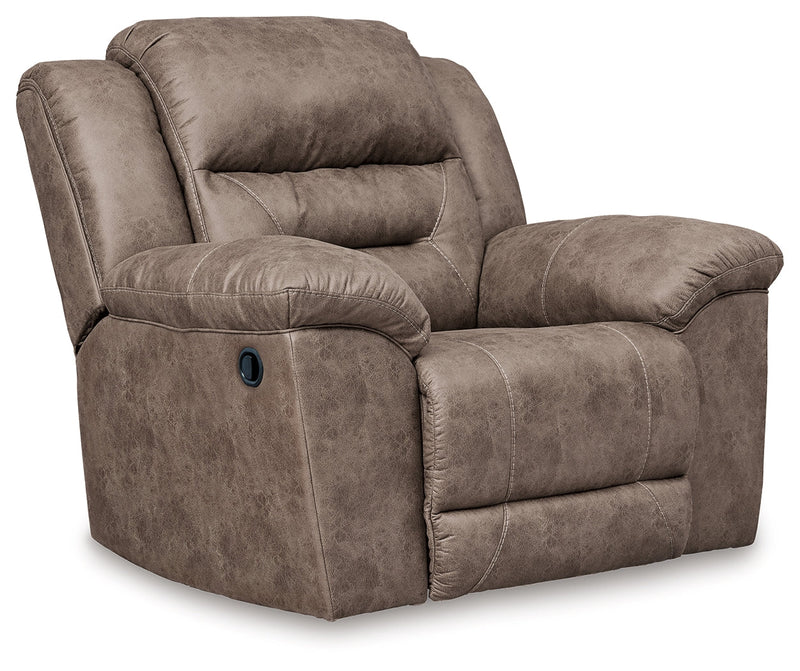 Stoneland Reclining Sofa, Loveseat and Recliner in Fossil from Ashley - DMV Furniture