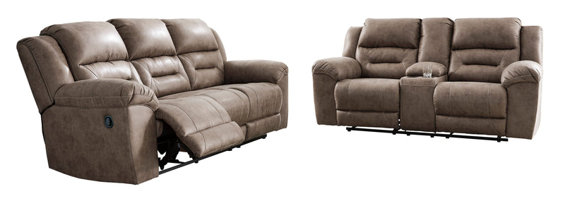 Stoneland Fossil Reclining Living Room Set - DMV FurnitureReclining Living Room Set