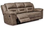 Stoneland Fossil Reclining Sofa and Power Reclining Loveseat -  Ashley - DMV Furniture