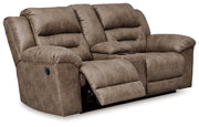 Stoneland Reclining Sofa and Loveseat in Fossil from Ashley - DMV Furniture