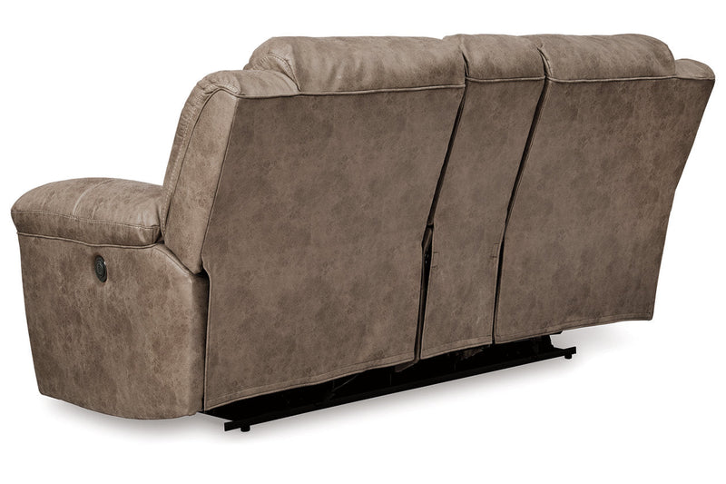 Stoneland Fossil Reclining Sofa and Power Reclining Loveseat -  Ashley - DMV Furniture