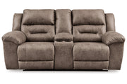 Stoneland Fossil Reclining Sofa and Power Reclining Loveseat -  Ashley - DMV Furniture