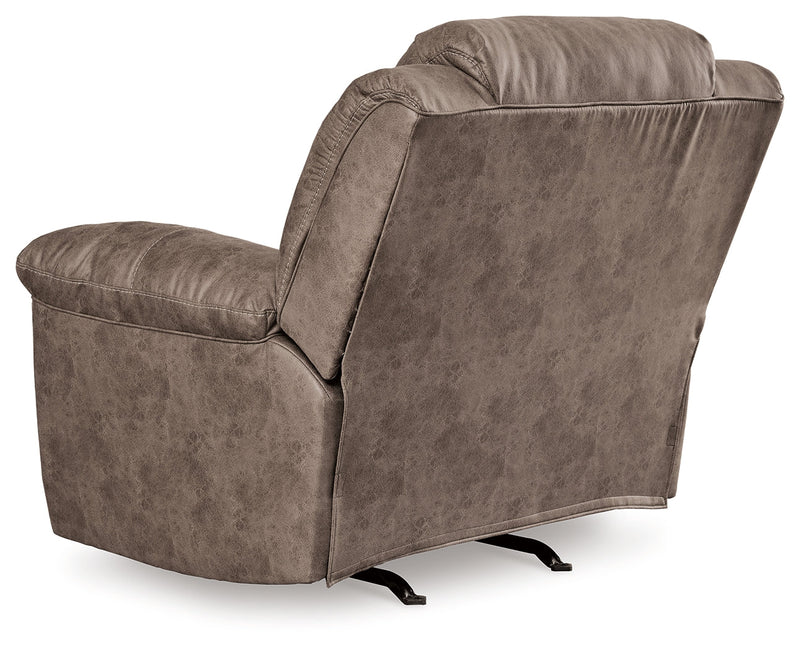 Stoneland Power Reclining Sofa, Loveseat and Recliner in Fossil from Ashley - DMV Furniture