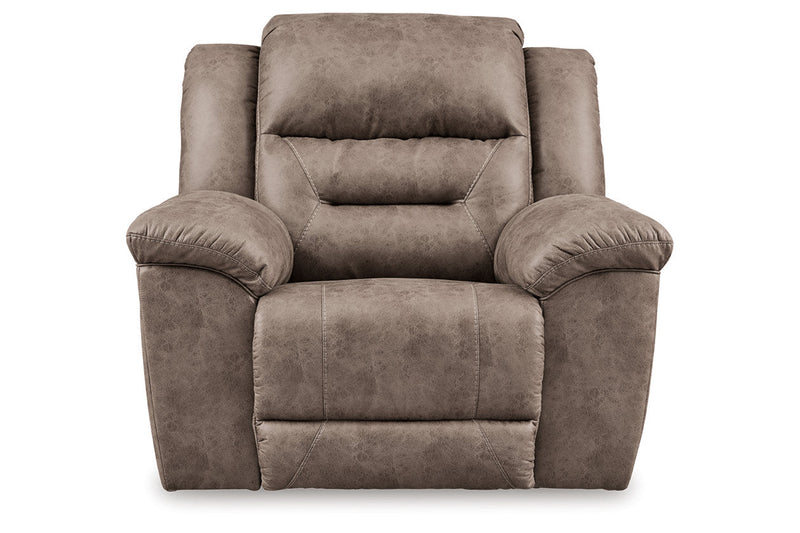 Stoneland Fossil Reclining Loveseat and Power Recliner -  Ashley - DMV Furniture