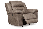 Stoneland Fossil Reclining Loveseat and Power Recliner -  Ashley - DMV Furniture