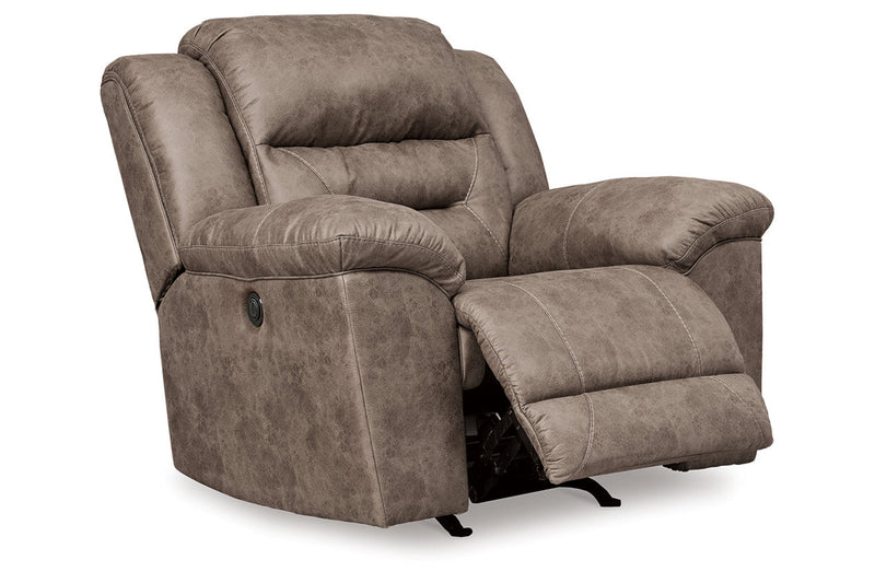 Stoneland Fossil Reclining Loveseat and Power Recliner -  Ashley - DMV Furniture