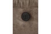 Stoneland Fossil Reclining Loveseat and Power Recliner -  Ashley - DMV Furniture