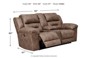 Stoneland Fossil Reclining Sofa and Power Reclining Loveseat -  Ashley - DMV Furniture