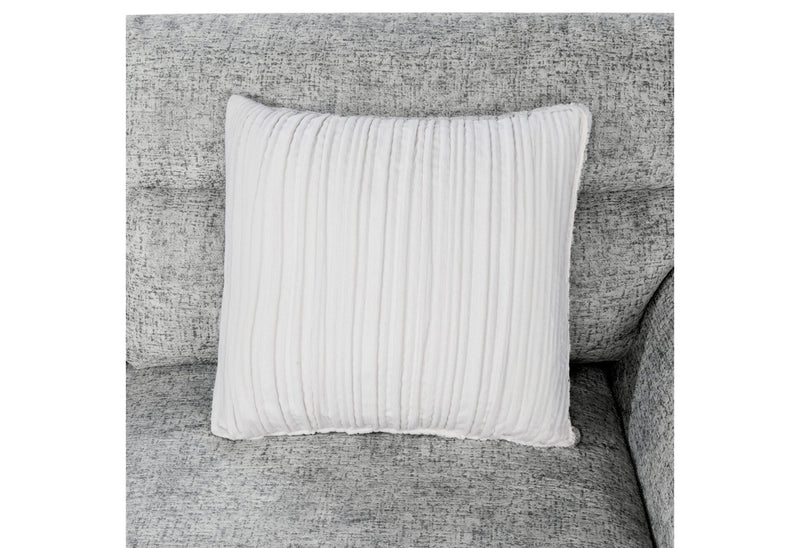 U9401 Nickel Sofa Bed Sectional With 3 Pillows - U9401-NICKEL-SECTIONAL W/ 3 PILLOWS