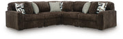 Midnight-Madness Sectional - Chocolate