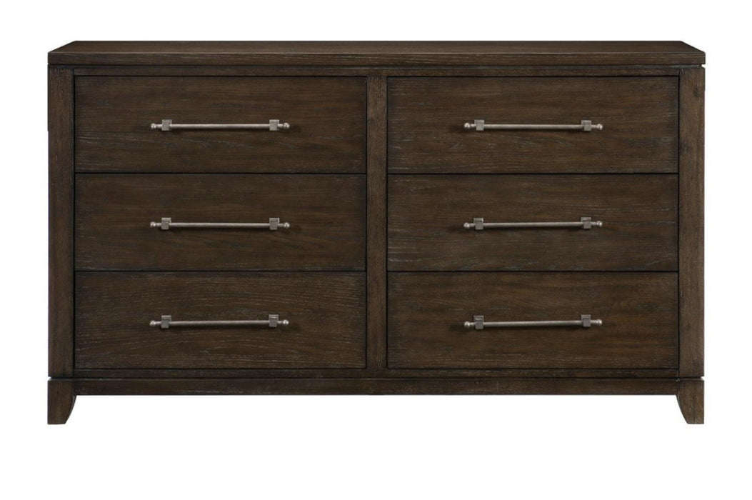 Griggs 6 Piece Queen Bedroom Set In Dark Brown 1669-1-6Set | Homelegance