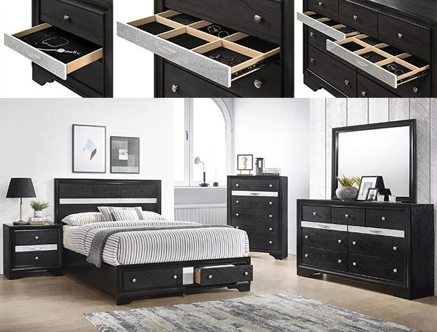 Crown Mark Regata Mirror in Black image