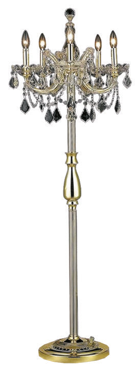 4004F12CG-911T 19 X 54 CLEAR GOLD  6 LIGHTS FLOOR LAMP - 210000004463