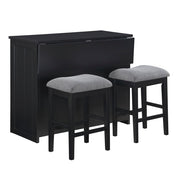 4017BK-24 Counter Height Stool, Set of 2 - 4017BK-24