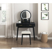 4565BK Dressing Table with Mirror - 4565BK