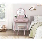 4565PK Dressing Table with Mirror - 4565PK
