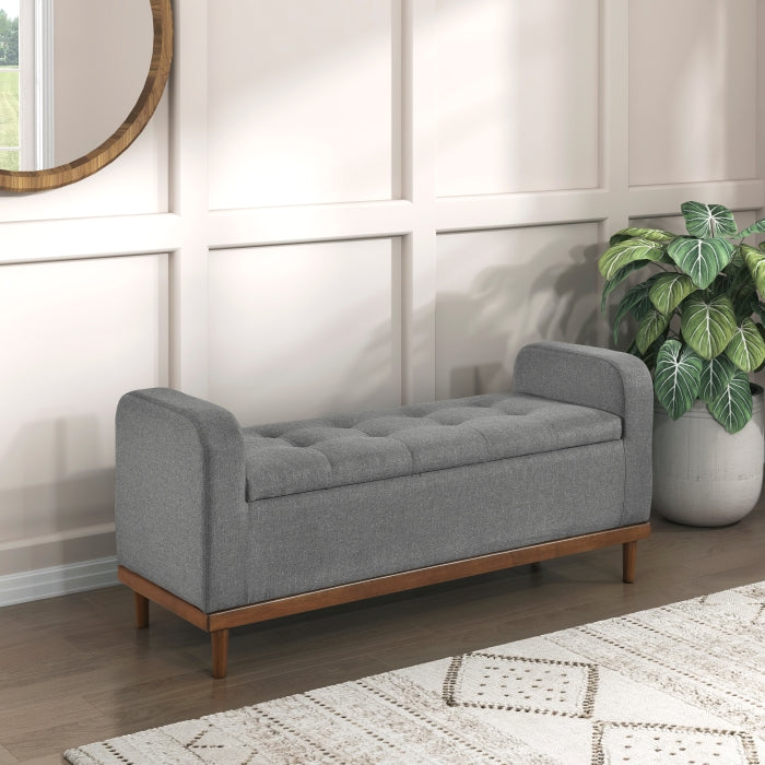 4590GY Lift Top Storage Bench - 4590GY