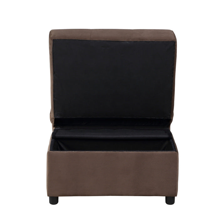 4615-F2 Lift Top Storage Bench with Pull-out Bed - 4615-F2