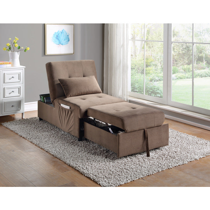 4615-F2 Lift Top Storage Bench with Pull-out Bed - 4615-F2