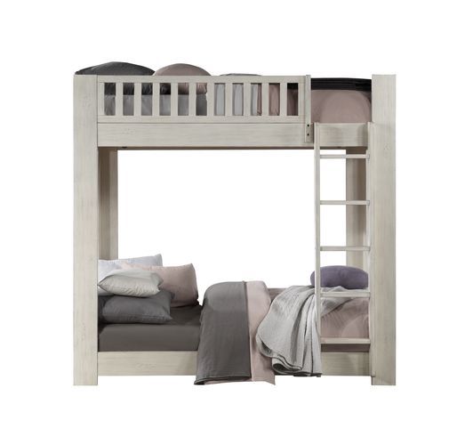 Cedro - Bunk Bed - Weathered White Finish