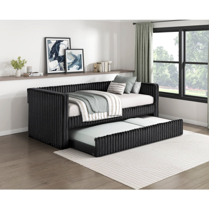 4655BLK* (2) Daybed with Trundle - 4655BLK*