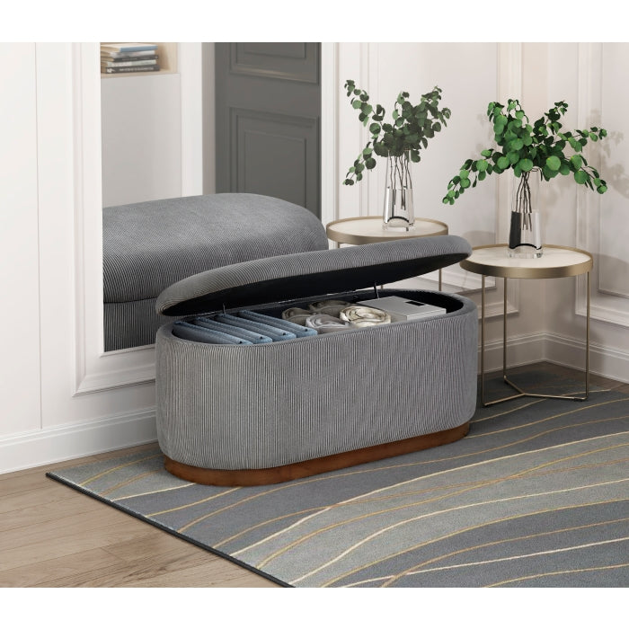 4796GY Lift Top Storage Bench - 4796GY
