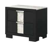 Crown Mark Furniture Rangley 2 Drawer Nightstand in Black image